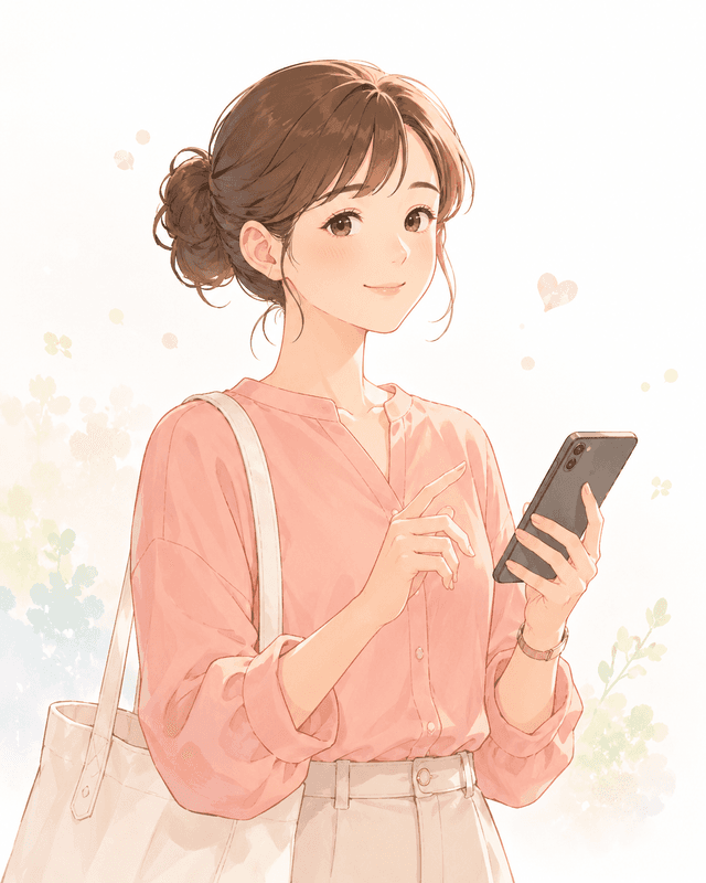 日常の気づきを匿名で共有する女性のイメージ